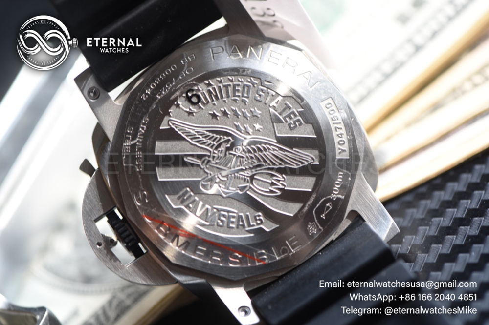 PANERAI - SUPER CLONE Submersible PAM1323 44mm SS/RU Grey Dial VSF P9011