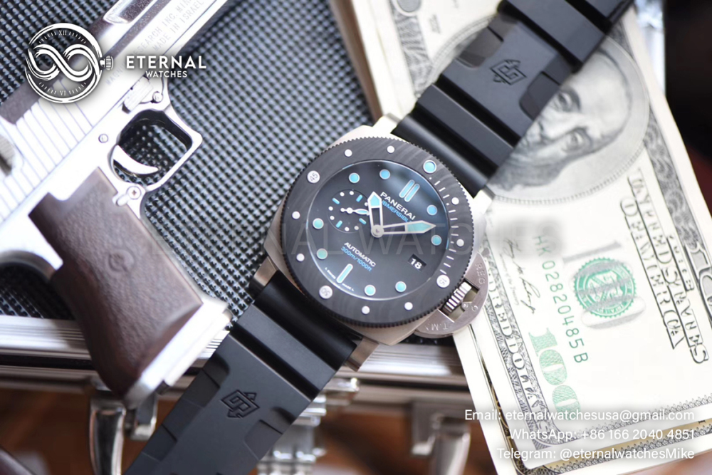 PANERAI - SUPER CLONE PAM799 CarboTech Submersible Titanium 47MM TI/RU VSF P9010