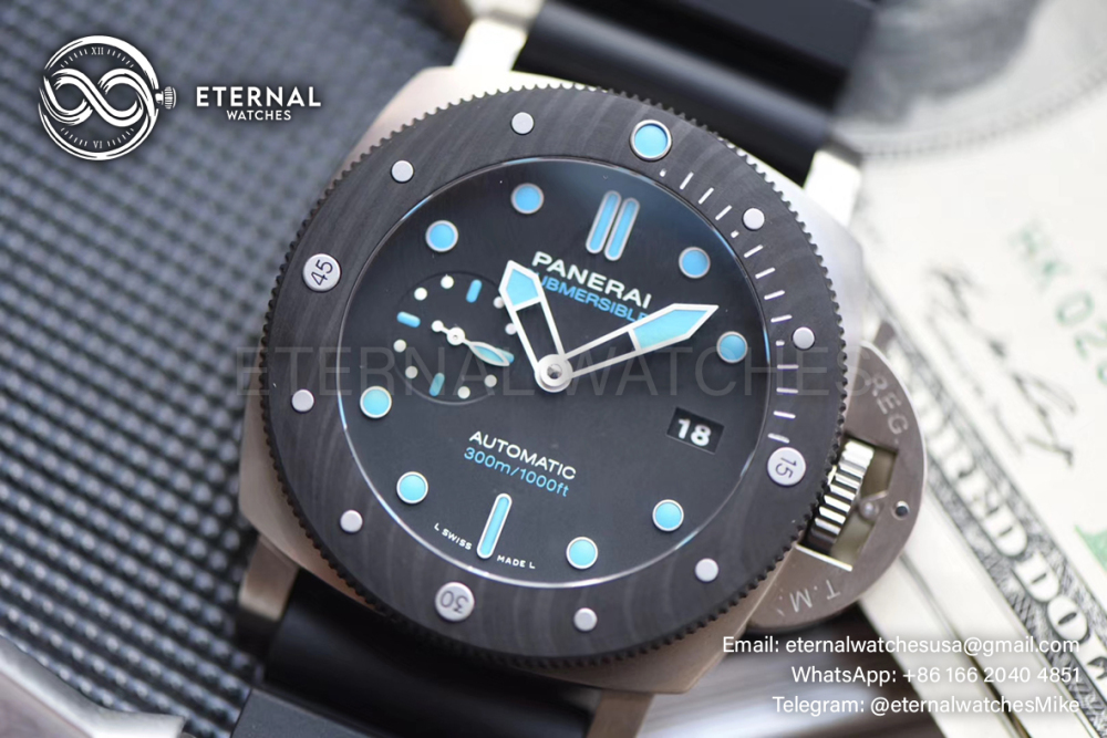 PANERAI - SUPER CLONE PAM799 CarboTech Submersible Titanium 47MM TI/RU VSF P9010