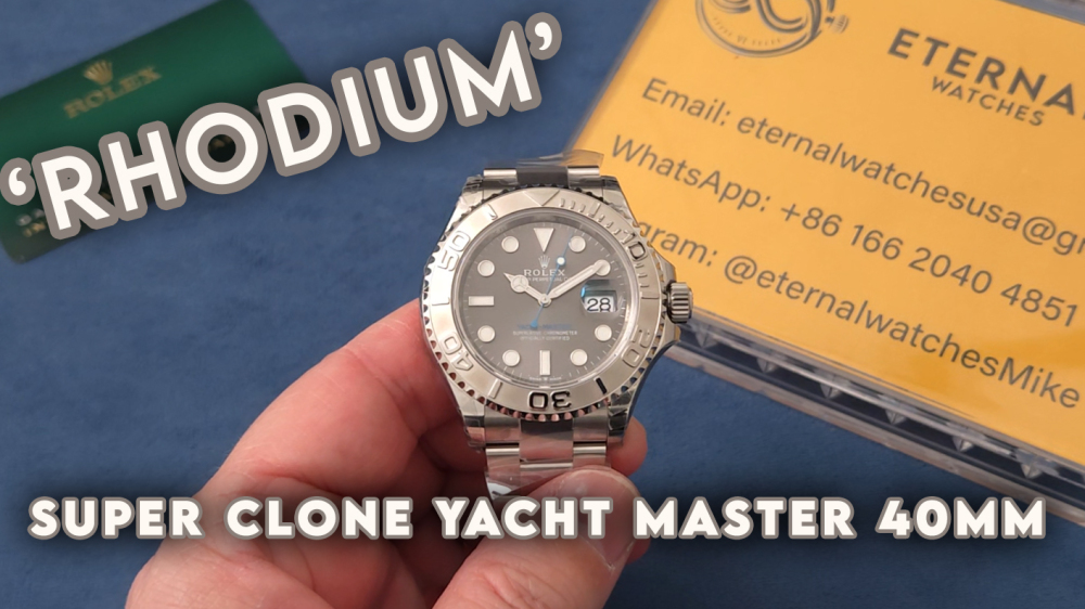 ROLEX - SUPER CLONE Yacht-Master 126622 40mm SS/SS Grey/Dot Clean SH3235