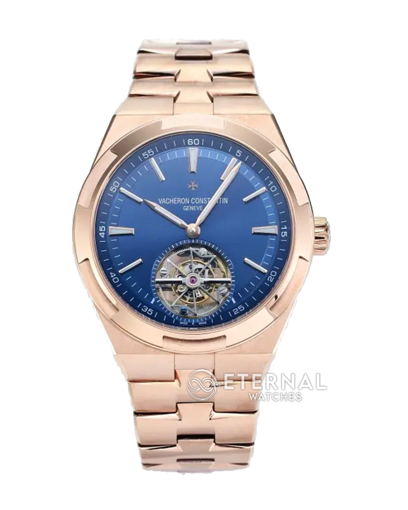 VACHERON CONSTANTIN - Overseas Tourbillon RG/RG Blue Dial BBF Manual