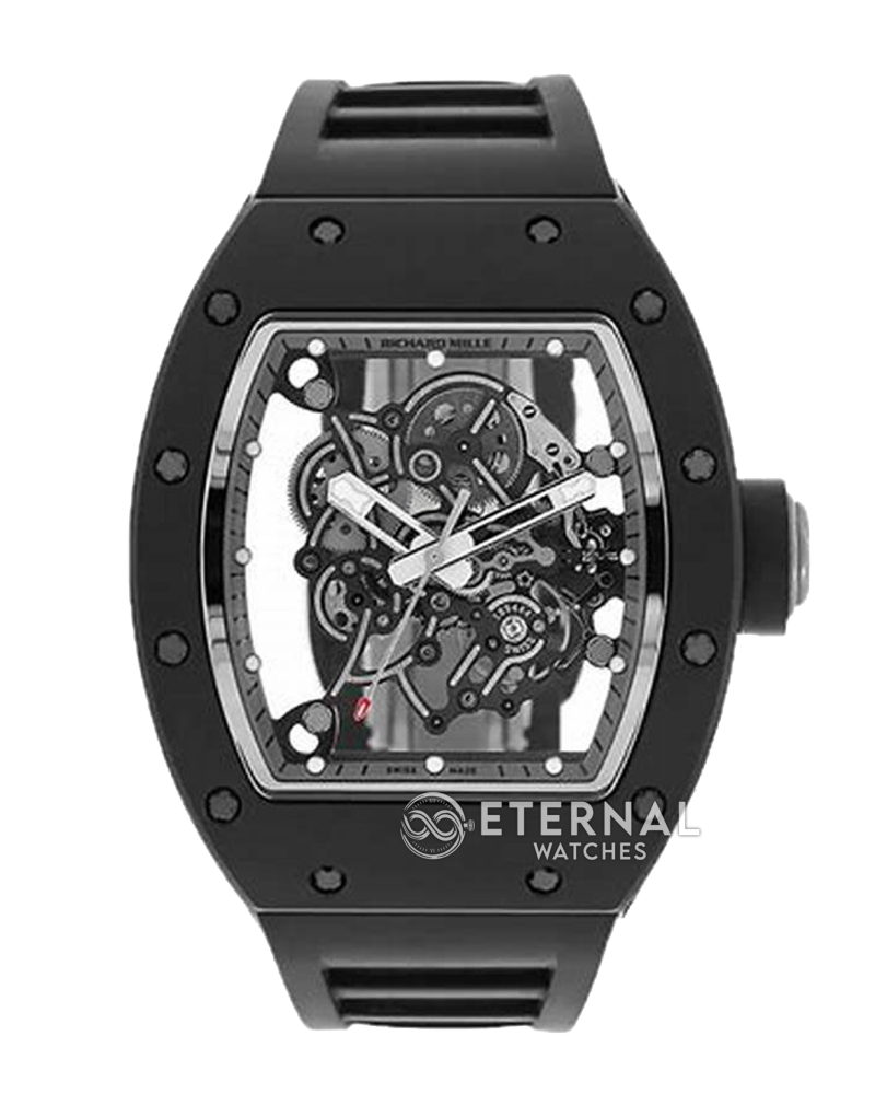 RICHARD MILLE - SUPER CLONE RM055 43mm Black Cer/RU Skeleton Dial APSF RMUL2