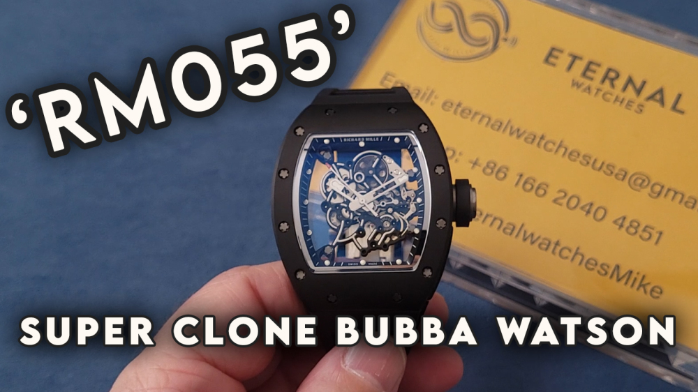 RICHARD MILLE - SUPER CLONE RM055 43mm Black Cer/RU Skeleton Dial APSF RMUL2