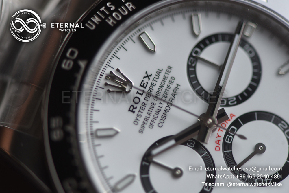 ROLEX - SUPER CLONE Daytona 126500 40mm SS White Dial 4131