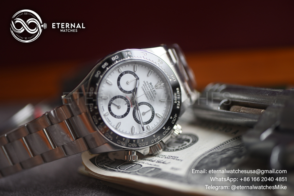 ROLEX - SUPER CLONE Daytona 126500 40mm SS White Dial 4131
