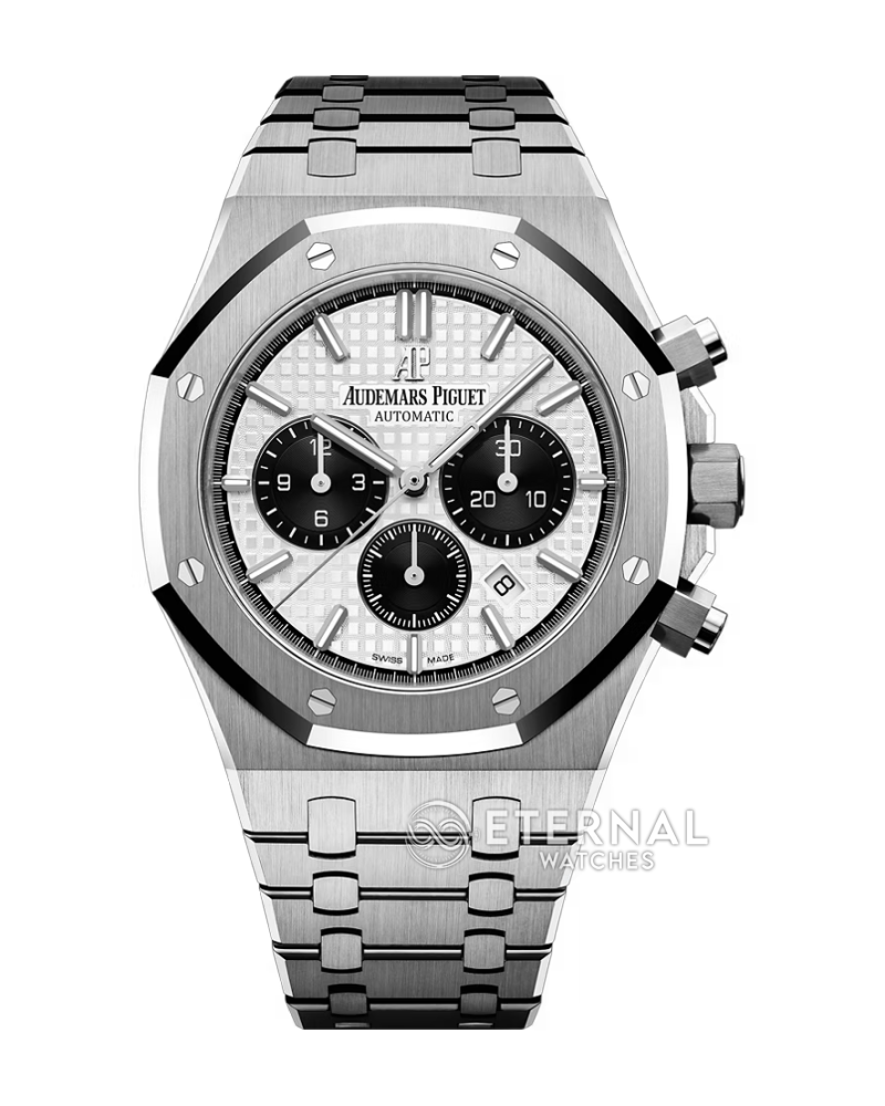 AUDEMARS PIGUET - SUPER CLONE Royal Oak Chronograph 26331ST 41mm SS/SS White/Blk APSF DD4801
