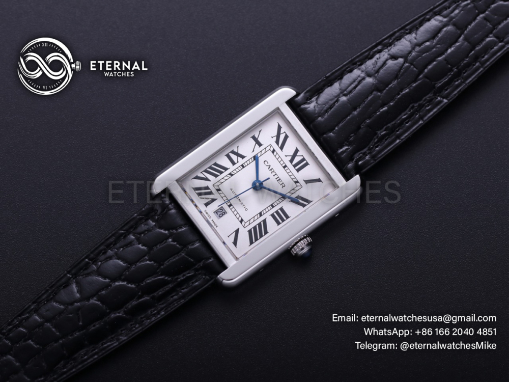 CARTIER - Tank Solo 41mm SS/LE White Dial Original Citizen 9015