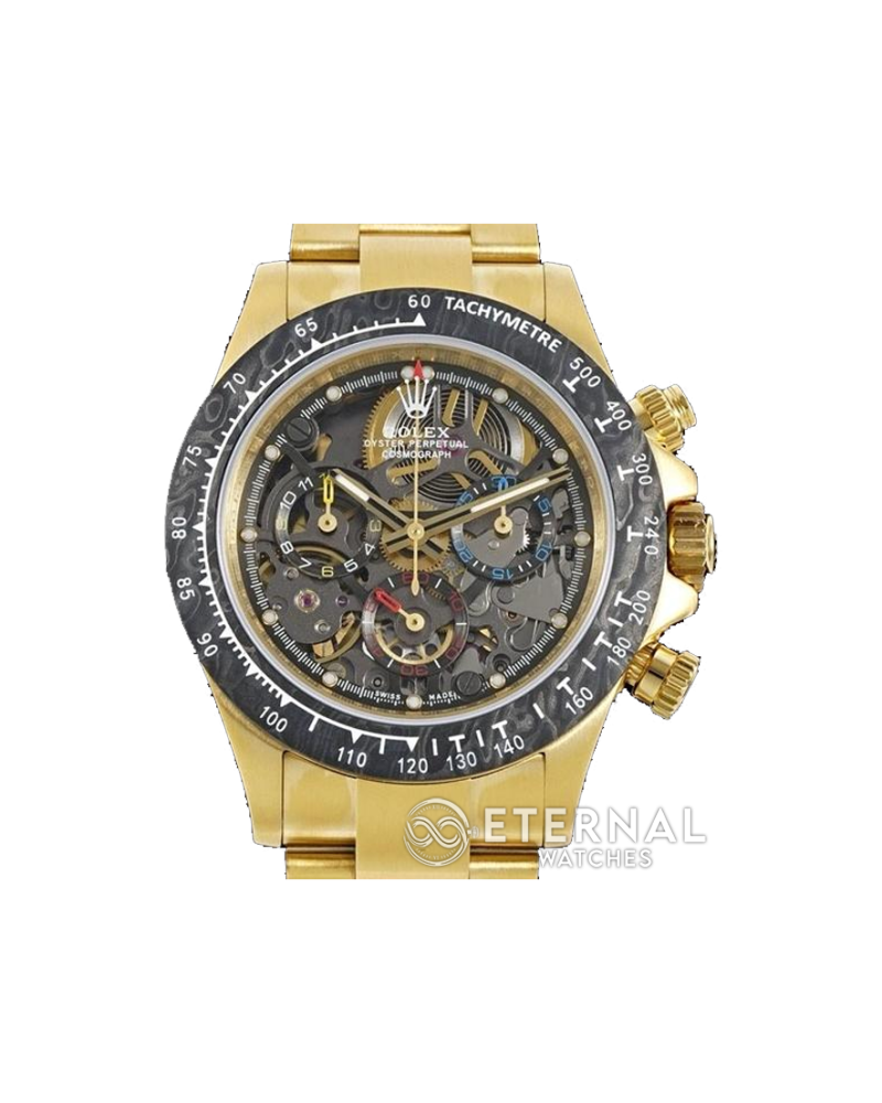 ROLEX - Daytona Artisans Carbon 40mm YG/YG Skeleton Dial ADGF DD4802