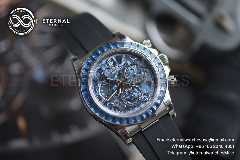 ROLEX - SUPER CLONE Daytona Artisans 40mm SS/SS Skeleton/Dia N6F DD4802