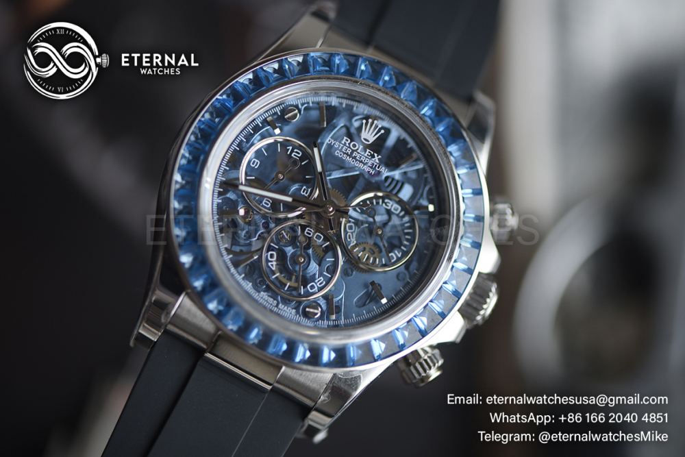 ROLEX - SUPER CLONE Daytona Artisans 40mm SS/SS Skeleton/Dia N6F DD4802