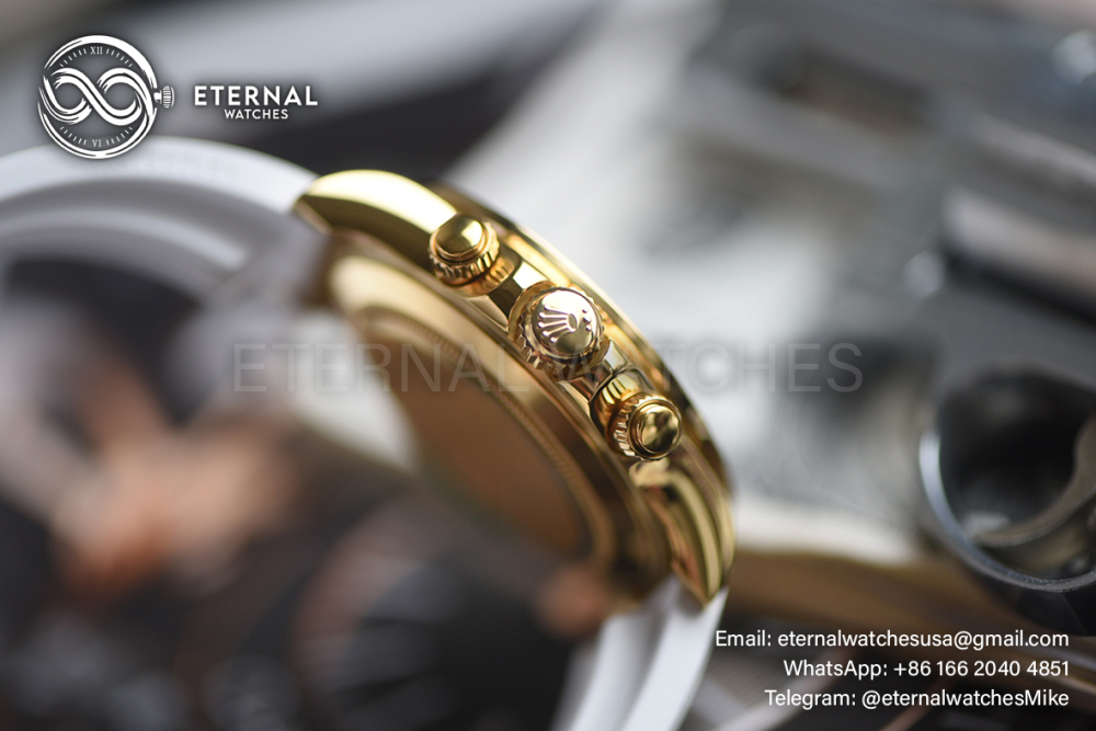 ROLEX - SUPER CLONE Daytona 126518 Gem 40mm YG/RU MOP/Dia N6F DD4130