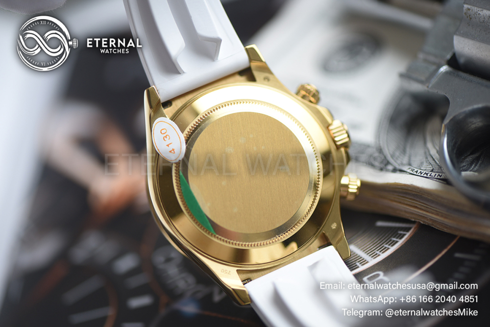 ROLEX - SUPER CLONE Daytona 126518 Gem 40mm YG/RU MOP/Dia N6F DD4130