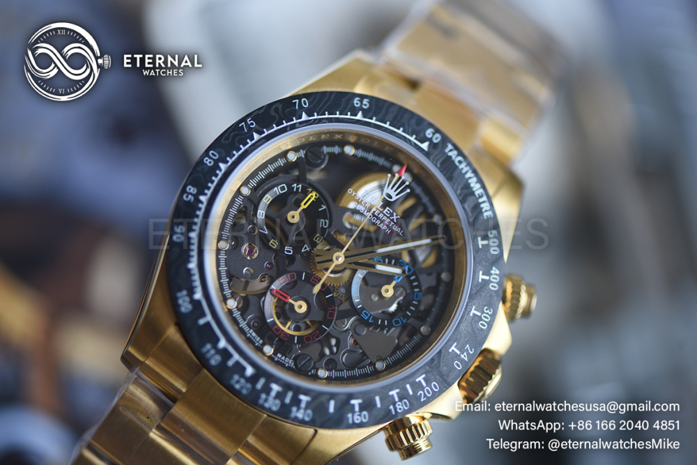 ROLEX - Daytona Artisans Carbon 40mm YG/YG Sketelon Dial ADGF DD4802