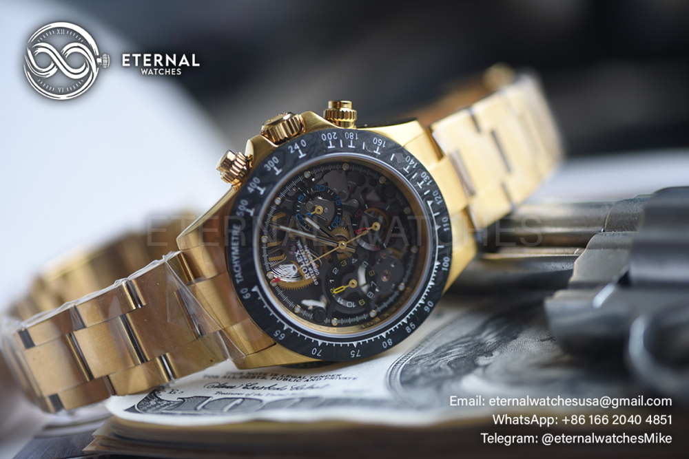 ROLEX - Daytona Artisans Carbon 40mm YG/YG Sketelon Dial ADGF DD4802