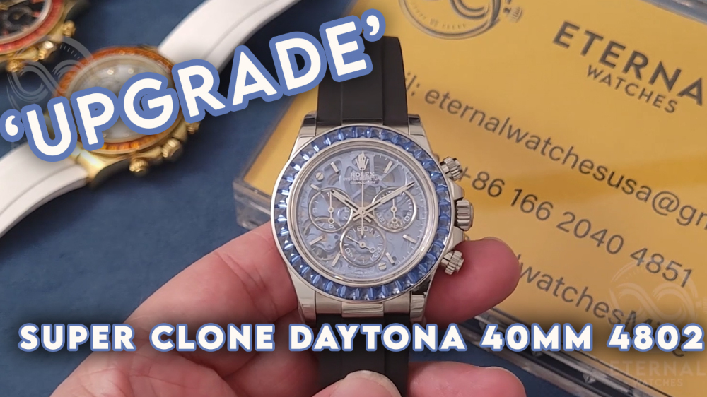 ROLEX - SUPER CLONE Daytona Artisans 40mm SS/SS Skeleton/Dia N6F DD4802
