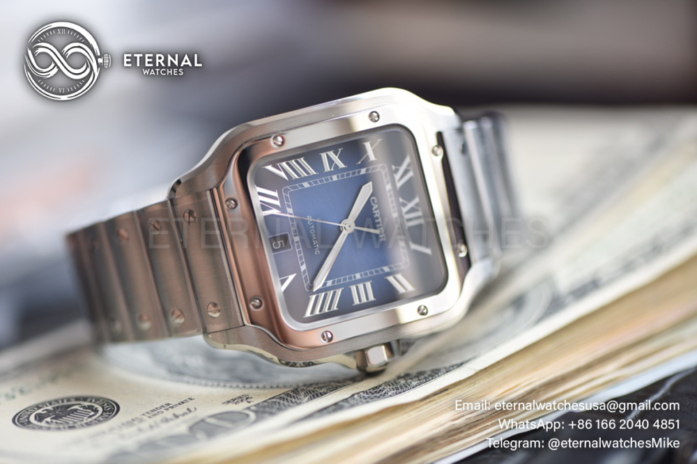 CARTIER - Santos De Cartier 40mm XL SS/SS Blue Dial BVF MY9015