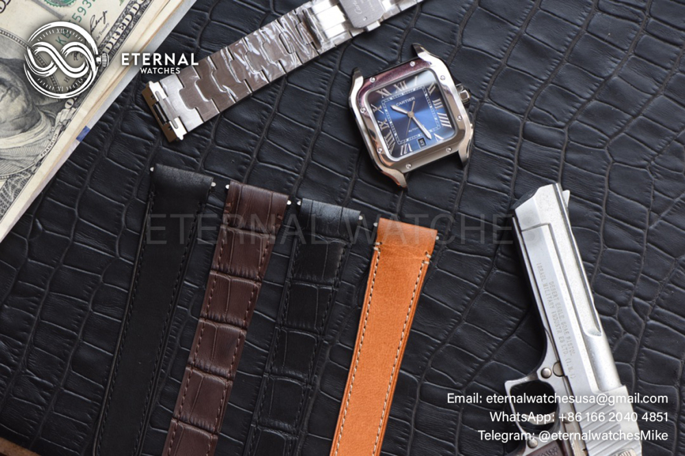 CARTIER - Santos De Cartier 40mm XL SS/SS Blue Dial BVF MY9015