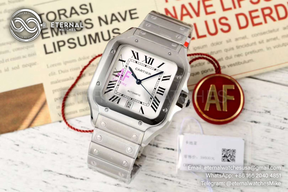 CARTIER - Santos De Cartier 40mm XL SS/SS White Dial AF MY9015