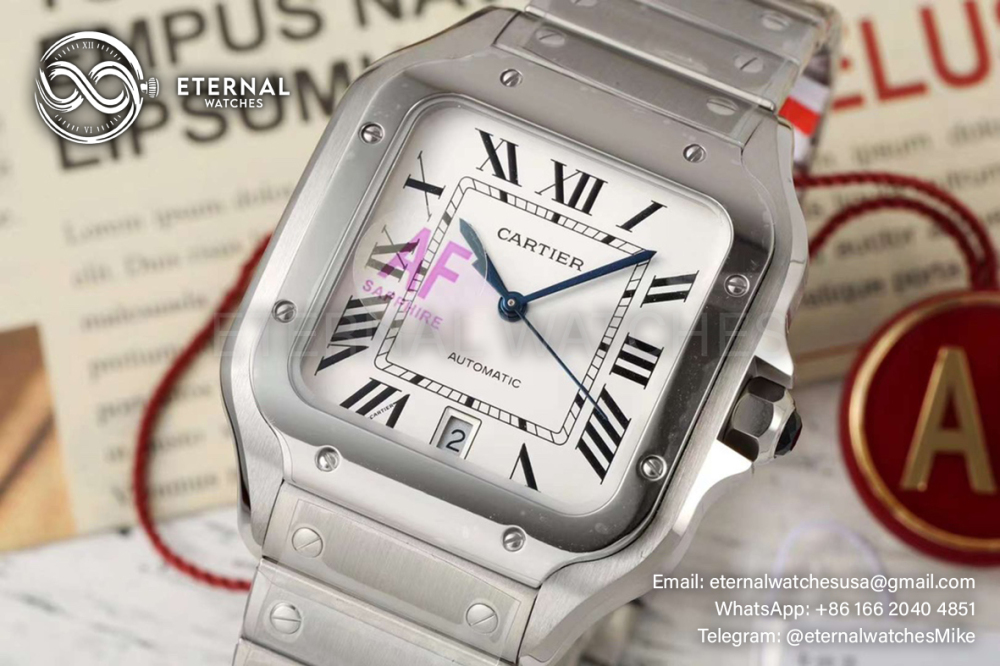 CARTIER - Santos De Cartier 40mm XL SS/SS White Dial AF MY9015