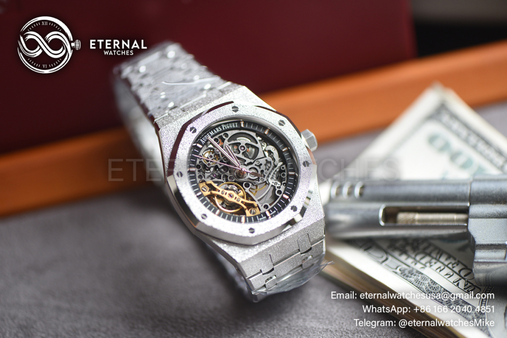 AUDEMARS PIGUET - SUPER CLONE Royal Oak 15407 41mm SS/SS Skeleton Dial THBF SH3132 V2