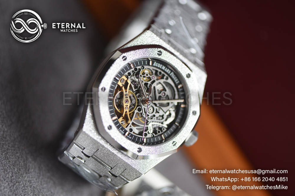 AUDEMARS PIGUET - SUPER CLONE Royal Oak 15407 41mm SS/SS Skeleton Dial THBF SH3132 V2