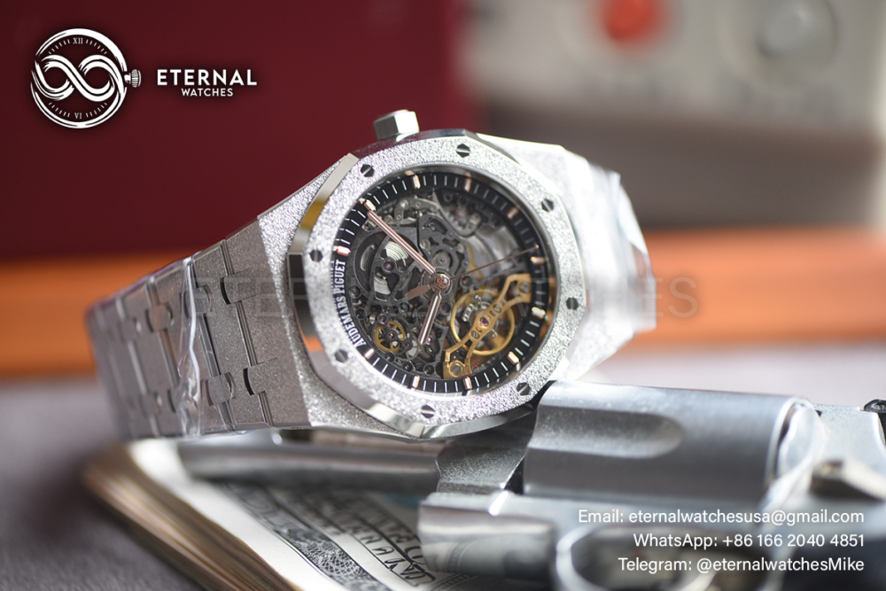 AUDEMARS PIGUET - SUPER CLONE Royal Oak 15407 41mm SS/SS Skeleton Dial THBF SH3132 V2