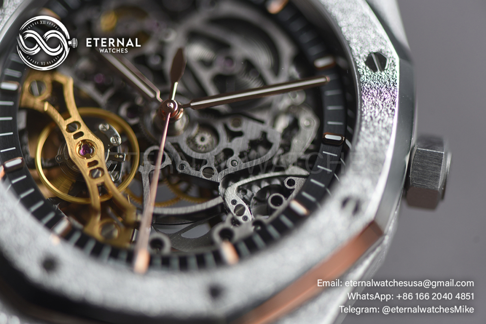 AUDEMARS PIGUET - SUPER CLONE Royal Oak 15407 41mm SS/SS Skeleton Dial THBF SH3132 V2