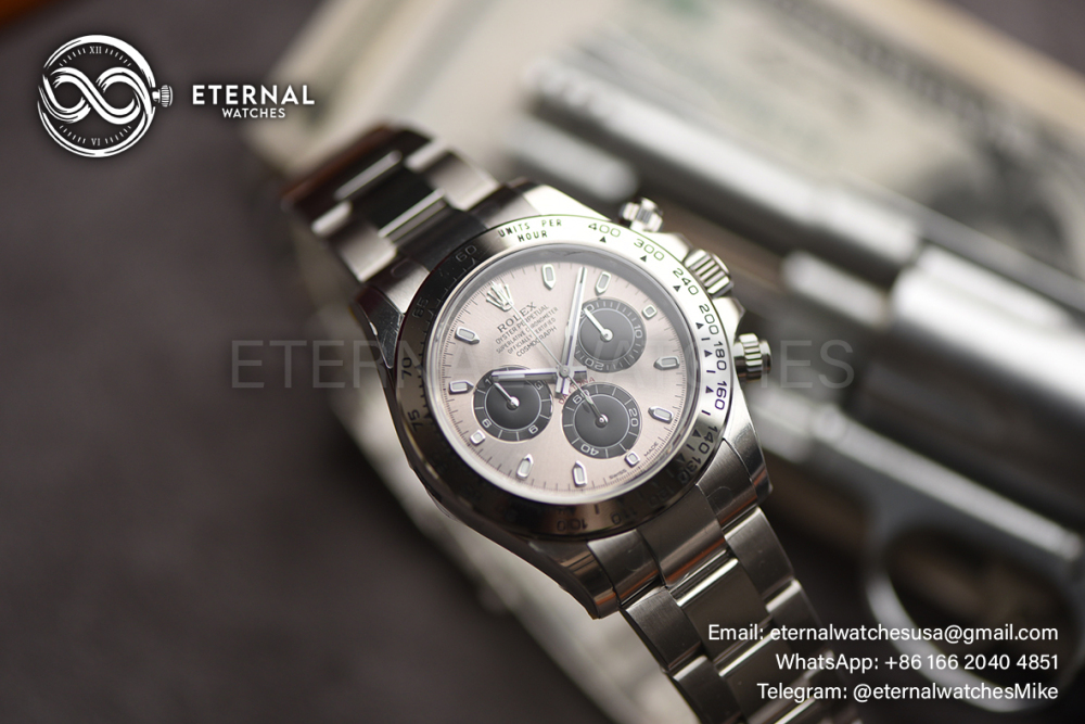 ROLEX - SUPER CLONE Daytona 126509 40mm SS/SS Grey/Blk VSF V3 DD4131 (Weight Adjusted)