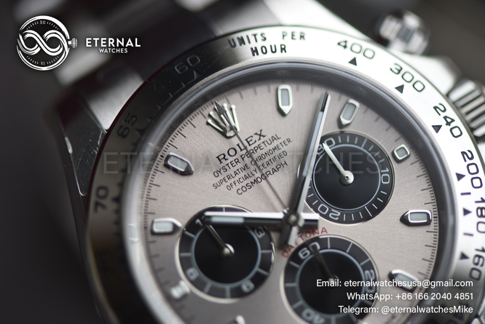 ROLEX - SUPER CLONE Daytona 126509 40mm SS/SS Grey/Blk VSF V3 DD4131 (Weight Adjusted)