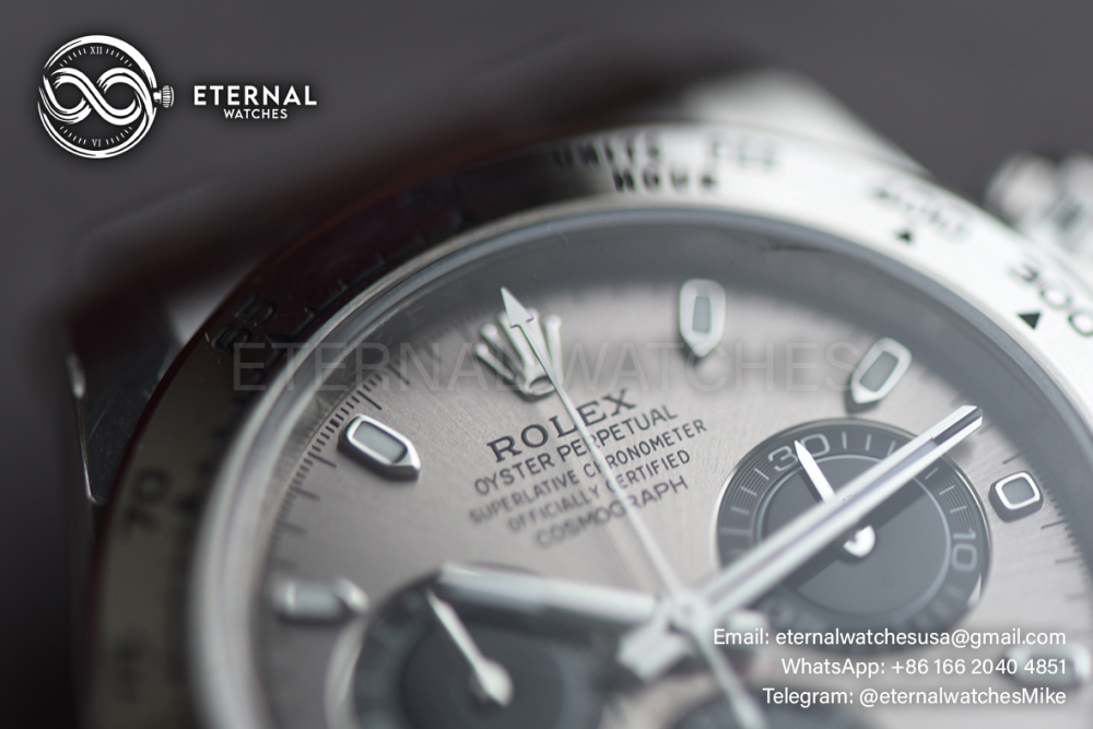 ROLEX - SUPER CLONE Daytona 126509 40mm SS/SS Grey/Blk VSF V3 DD4131 (Weight Adjusted)