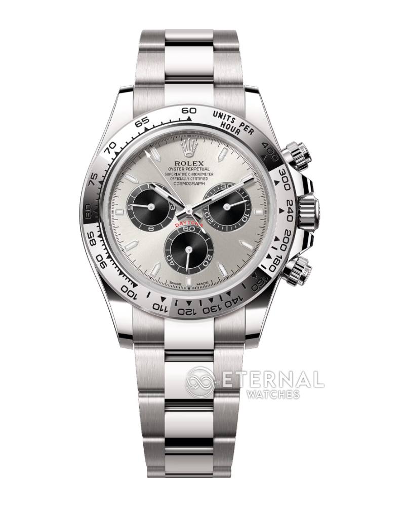 ROLEX - SUPER CLONE Daytona 116509 40mm SS/SS Grey/Blk VSF V3 DD4130 Super Clone (Weight Adjusted)
