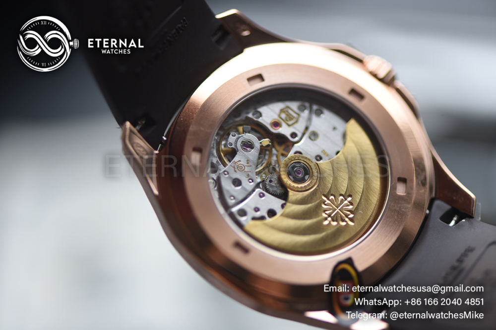 PATEK PHILIPPE - SUPER CLONE Aquanaut 5167 40mm RG/RU Brown Dial DDF DD330 (Weight Adjusted)