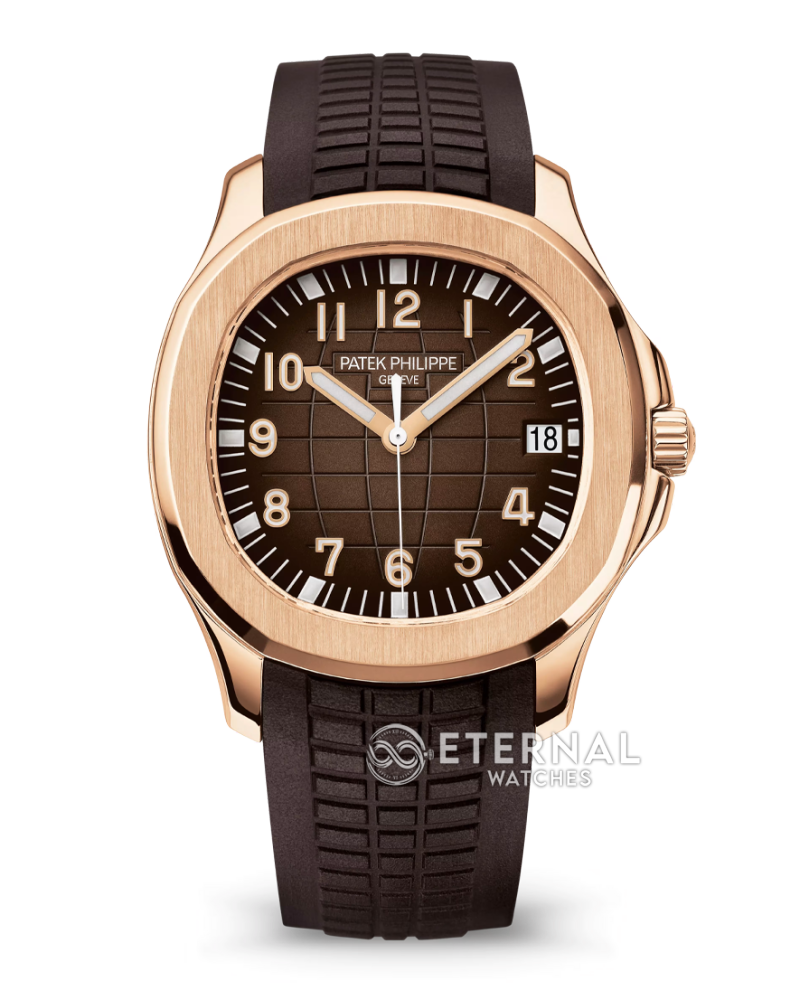 PATEK PHILIPPE - SUPER CLONE Aquanaut 5167 40mm RG/RU Brown Dial DDF DD330 (Weight Adjusted)