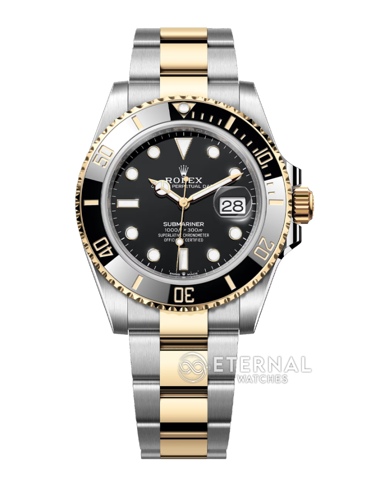 ROLEX - SUPER CLONE Submariner 126613LN 41mm YG/SS Black Dial VSF V2 DD3235 (Weight Adjusted)