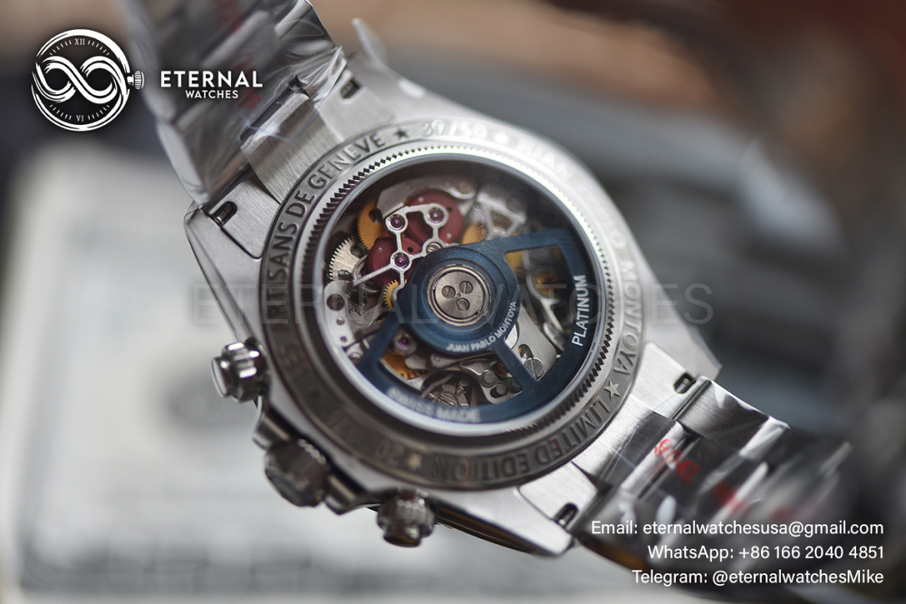 ROLEX - SUPER CLONE La Montoya Daytona Artisans 40mm SS/SS Sketelon Dial Blue SONIC DD4802