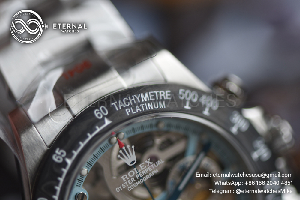 ROLEX - SUPER CLONE La Montoya Daytona Artisans 40mm SS/SS Sketelon Dial Blue SONIC DD4802