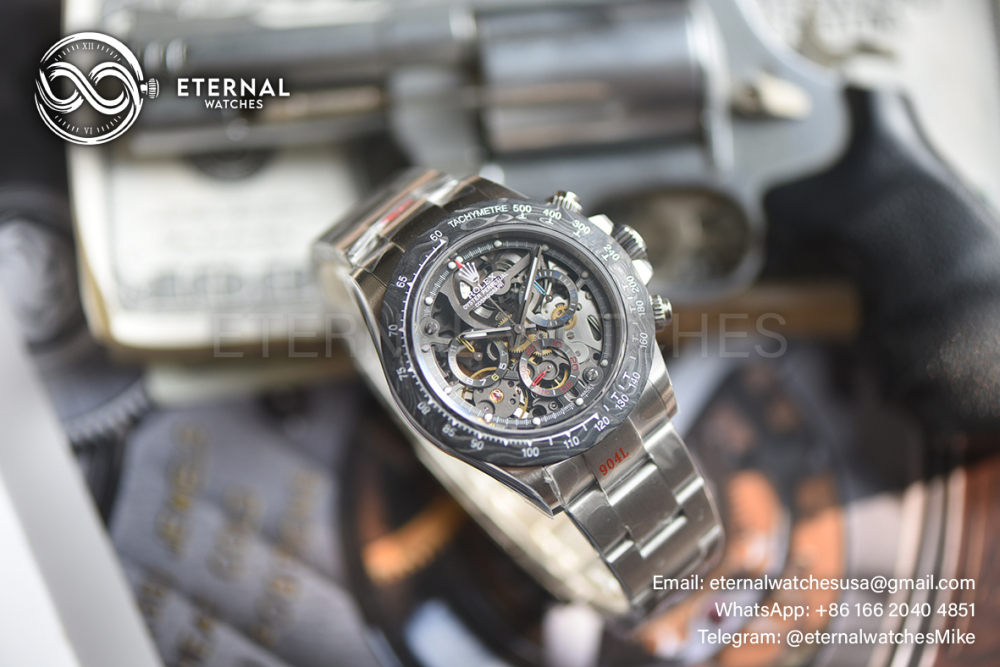 ROLEX - SUPER CLONE La Montoya Daytona Artisans 40mm SS/SS Sketelon Dial SONIC DD4802