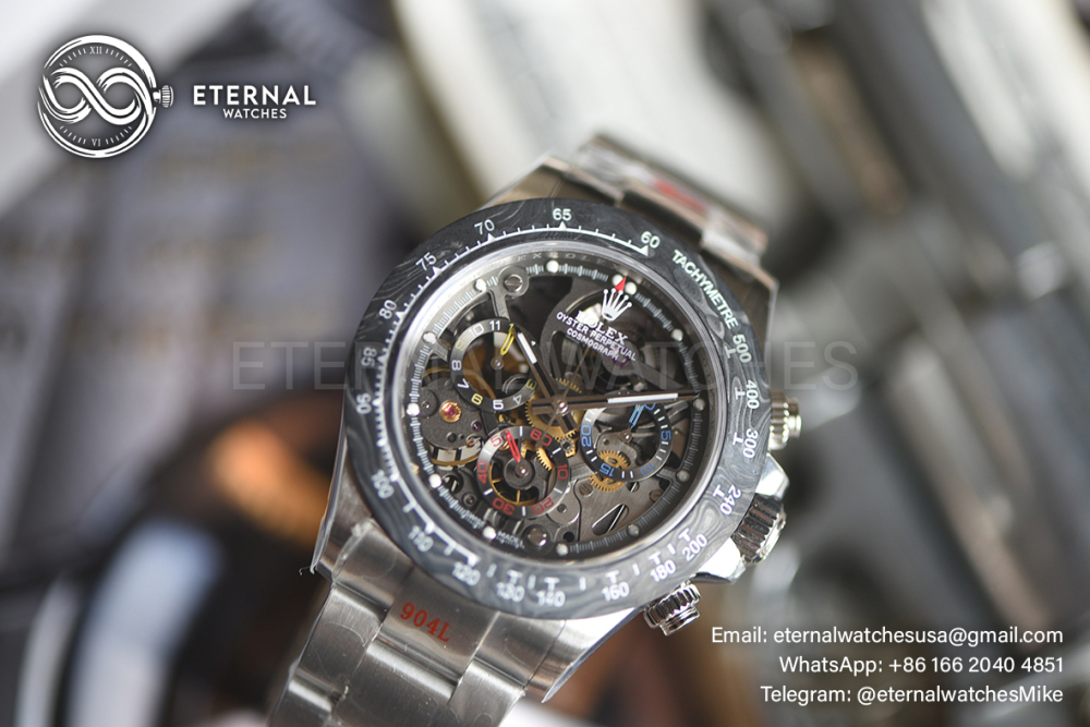ROLEX - SUPER CLONE La Montoya Daytona Artisans 40mm SS/SS Sketelon Dial SONIC DD4802