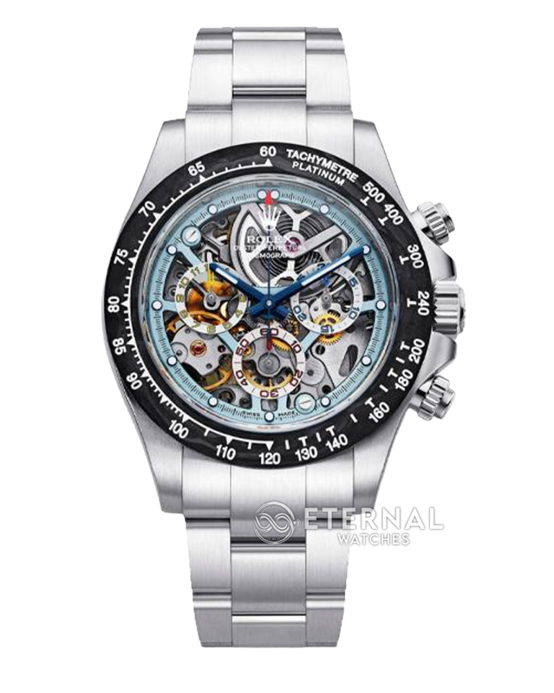 ROLEX - SUPER CLONE La Montoya Daytona Artisans 40mm SS/SS Sketelon Dial Blue SONIC DD4802