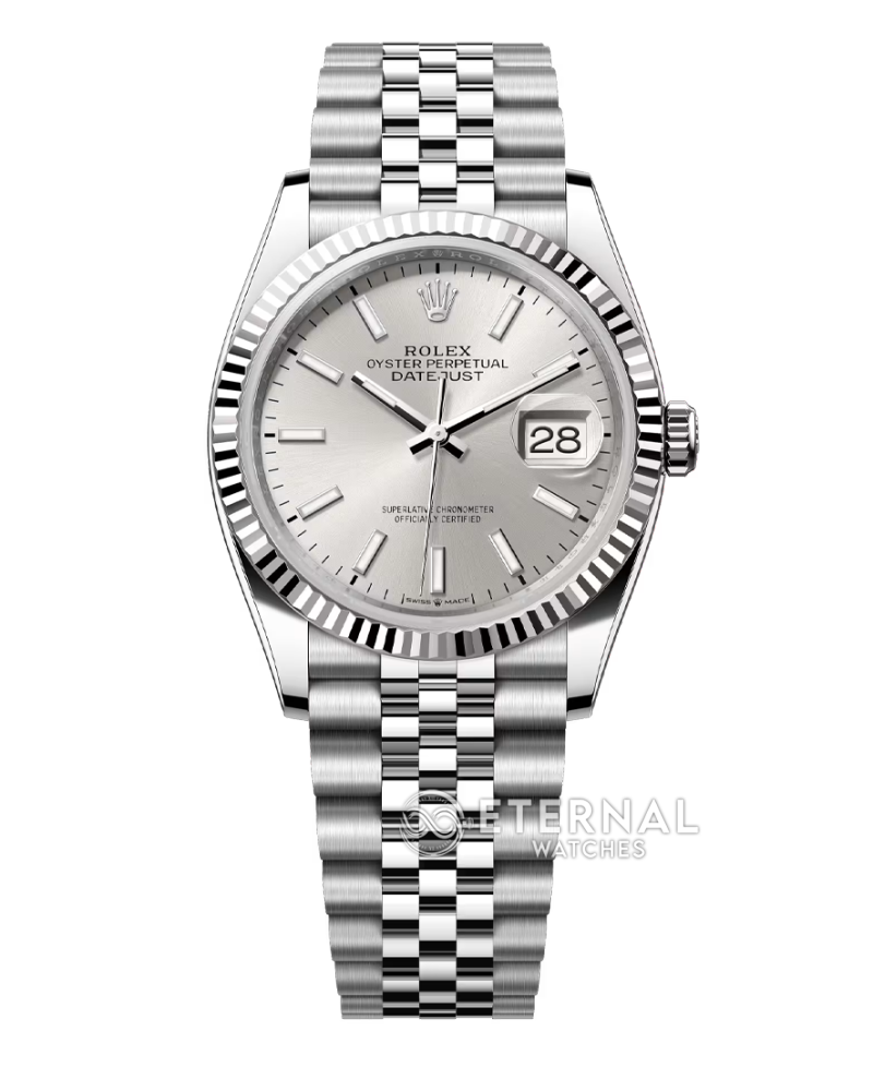 ROLEX - SUPER CLONE Datejust 126334 41mm Oys SS/SS Silver/Stk ARF DD3235