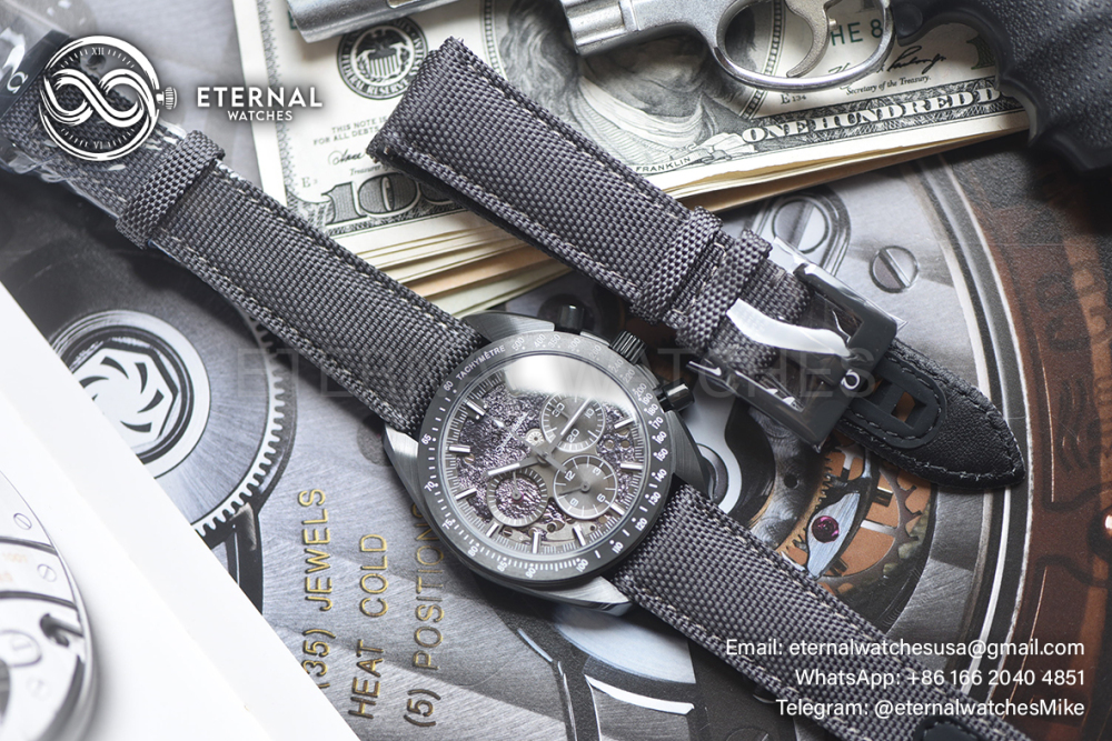 OMEGA - SUPER CLONE SpeedMaster DSOM 44mm Cer/LE Grey Dial BLS A1869
