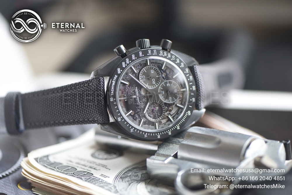 OMEGA - SUPER CLONE SpeedMaster DSOM 44mm Cer/LE Grey Dial BLS A1869