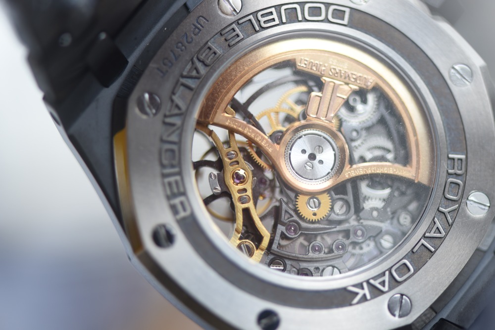 AUDEMARS PIGUET - SUPER MOD Royal Oak 15416CE 41mm Cer/Cer Skeleton Dial 3132 Free Sprung