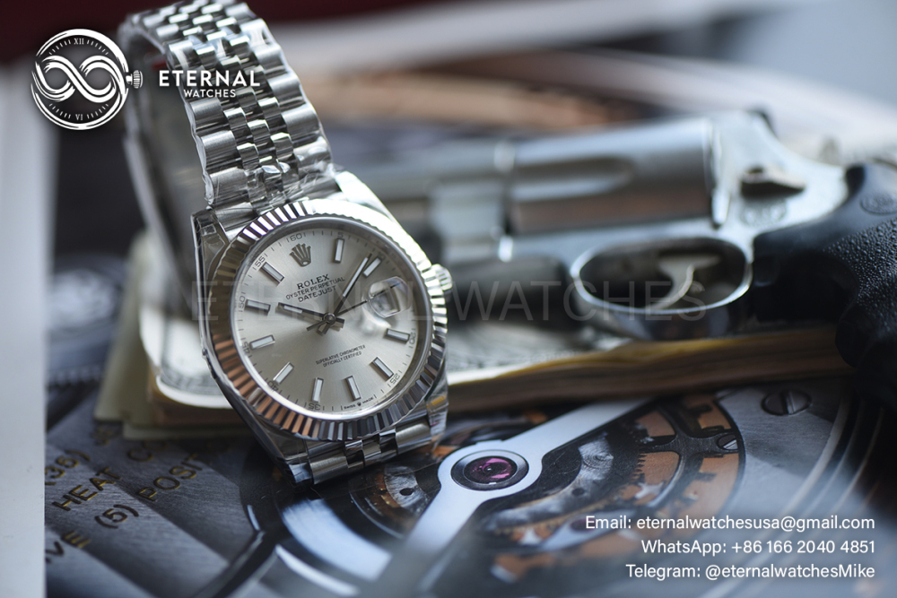 ROLEX - SUPER CLONE DateJust 126334 41mm SS/STK Grey Dial V2 VSF 3235