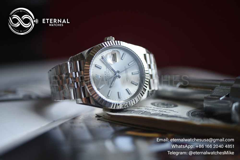 ROLEX - SUPER CLONE DateJust 126334 41mm SS/STK Grey Dial V2 VSF 3235