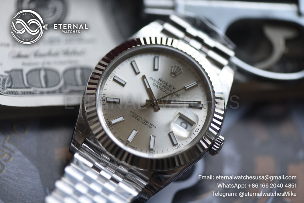 ROLEX - SUPER CLONE DateJust 126334 41mm SS/STK Grey Dial V2 VSF 3235