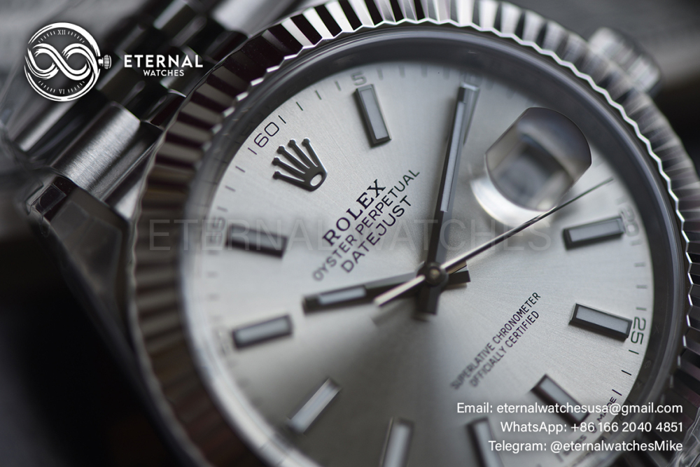 ROLEX - SUPER CLONE DateJust 126334 41mm SS/STK Grey Dial V2 VSF 3235