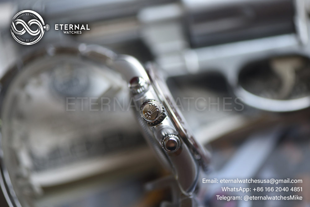 ROLEX - SUPER CLONE Daytona 126506 40mm SS Ice Blue V3 RCF 4131 (Weight Adjusted)