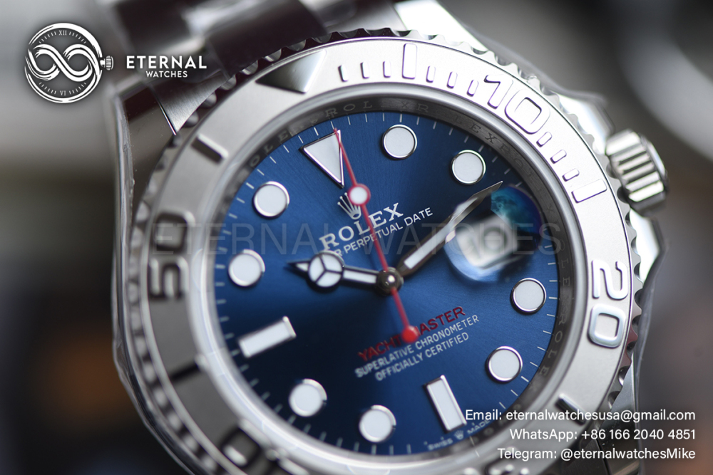 ROLEX - SUPER CLONE YachtMaster 126622 40mm SS/SS Blue/Dot VSF DD3235