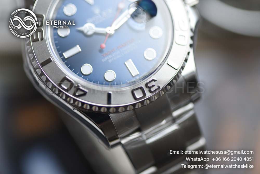 ROLEX - SUPER CLONE YachtMaster 126622 40mm SS/SS Blue/Dot VSF DD3235